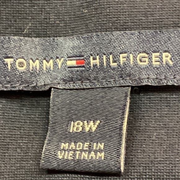 Tommy Hilfiger Navy Blue Pull-on Dress Trouser Skinny Leg Rayon/Nylon/Elastane - Picture 9 of 11